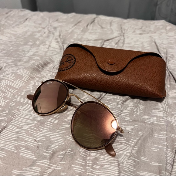 Ray-Ban Gold Sunglasses main image 4